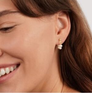 Anthropologie Pearl Drop Earrings